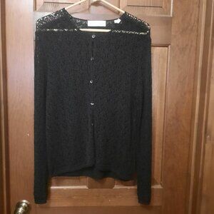 Black Lace Sweater Size Medium